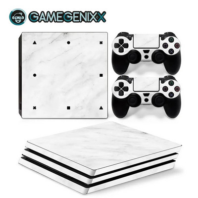 GAMEGENIXX Skin Sticker Wood Grain Προστατευτικό κάλυμμα αυτοκόλλητων βινυλίου για κονσόλα PS4 Pro και 2 χειριστήρια