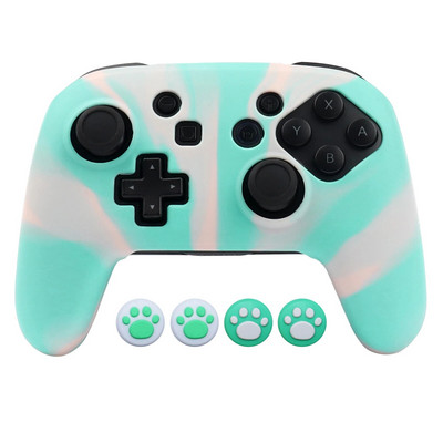 Προστατευτικό κάλυμμα ελέγχου πυριτίου για Switch Pro Joystick Controller Skin Case Αξεσουάρ Video Gampad