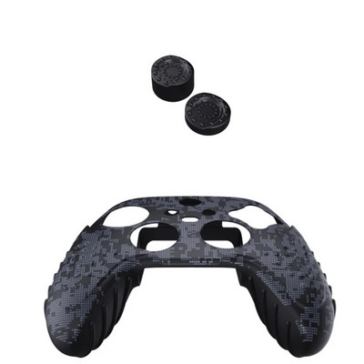 Potrivit pentru XBOX SeriesX/S Controller Carcasă din silicon Controler Gamepad fără fir Husă de protecție anti-alunecare cu capac basculant