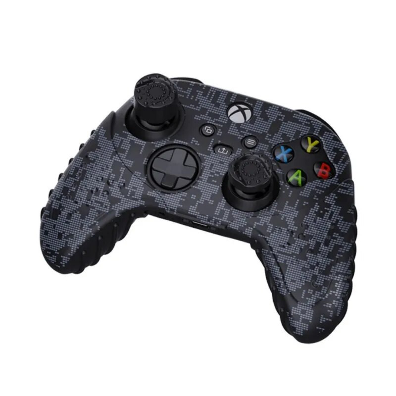Κατάλληλο για XBOX SeriesX/S Controller Silicone Case Wireless Gamepad Controller Αντιολισθητικό προστατευτικό κάλυμμα με κάλυμμα ρολού