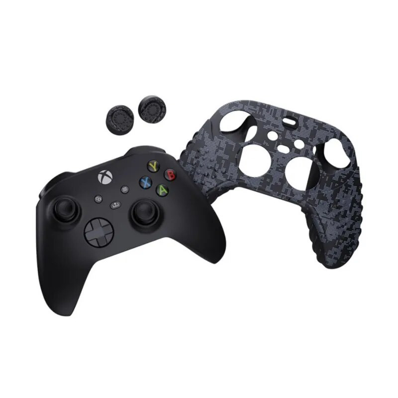 Κατάλληλο για XBOX SeriesX/S Controller Silicone Case Wireless Gamepad Controller Αντιολισθητικό προστατευτικό κάλυμμα με κάλυμμα ρολού