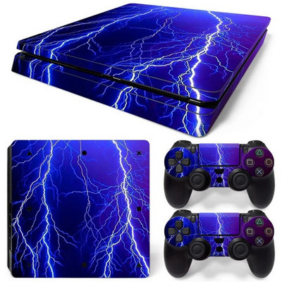 Starry Night 0645 PS4 Slim Skin Sticker Decal Cover for ps4 Slim Console and 2 Controllers skin Vinyl slim αυτοκόλλητο Decal