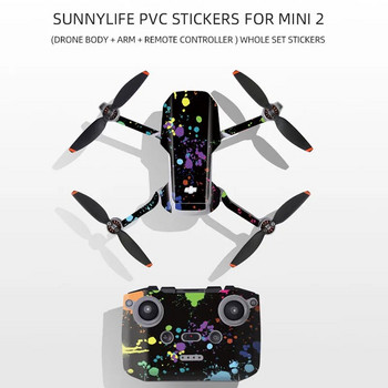 Για DJI Mini 2 SE Αυτοκόλλητο αδιάβροχο PVC Drone Body Skin Protective Arm Remote Control Protector for DJI Mini 2 Accessories