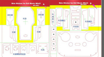 Αυτοκόλλητο για DJI Mavic mini 2 Skin Protective PVC αυτοκόλλητα για DJI Mavic mini 2 αυτοκόλλητο δέρματος για DJI Mavic mini 2