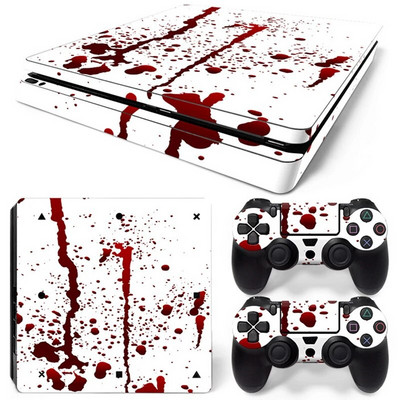 Za PS4 Slim konzolu i 2 kontrolera Naljepnica na koži PS4 Flame Design Zaštitna naljepnica Poklopac koji se može skinuti