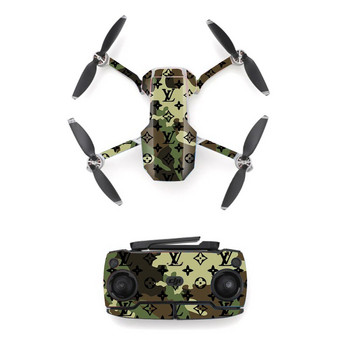 Σετ αυτοκόλλητων ελεγκτή αυτοκόλλητων αυτοκόλλητων διακοσμήσεων για DJI Mavic Mini Drone PVC αδιάβροχο DIY Skin Drone Body Sticker Αξεσουάρ