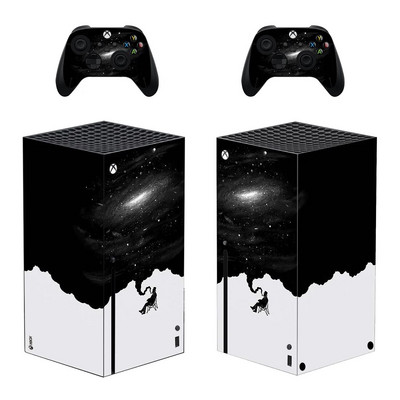 Lonely Style Xbox Series X ādas uzlīme konsolei un 2 kontrolieriem Vinila aizsargapvalki, 1. stils