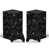 Fännistiiliga Xbox Series X nahakleebis konsooli ja 2 kontrolleri jaoks Vinüülist kaitsekattega kleebis, stiil 10