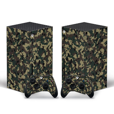 Fännistiiliga Xbox Series X nahakleebis konsooli ja 2 kontrolleri jaoks Vinüülist kaitsekattega kleebis, stiil 10