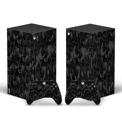 Fännistiiliga Xbox Series X nahakleebis konsooli ja 2 kontrolleri jaoks Vinüülist kaitsekattega kleebis, stiil 10