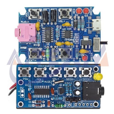 DIY elektronikus készletek vezeték nélküli sztereó FM rádióvevő modul PCB 76MHz-108MHz DC 1.8V-3.6V