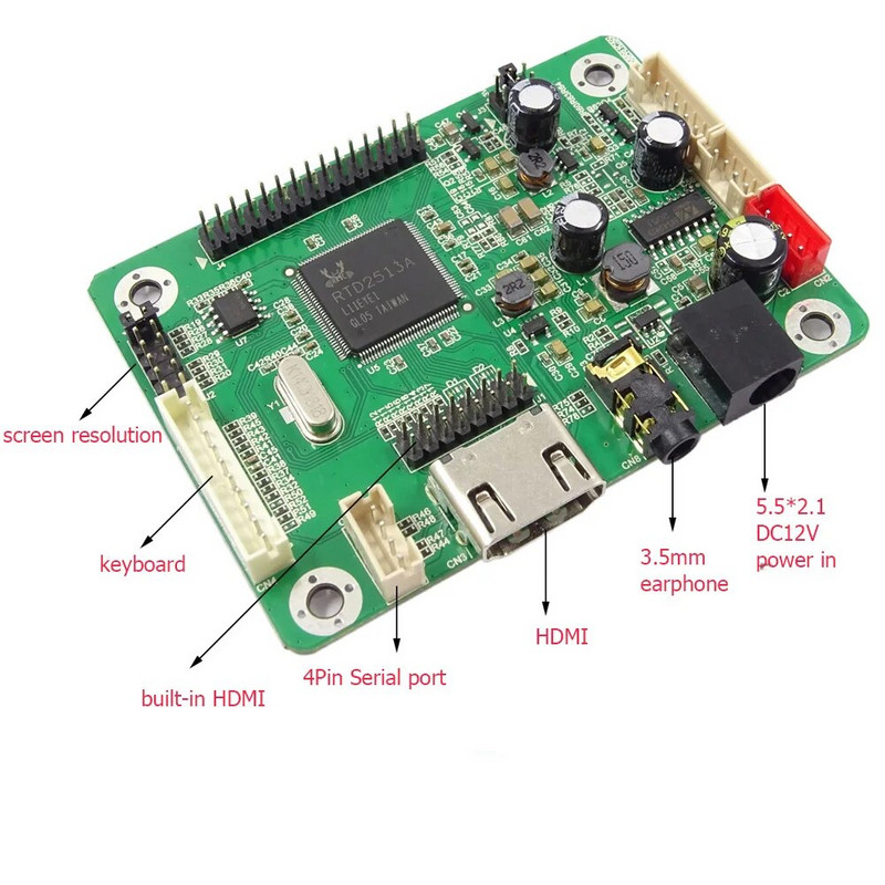 RTD2513V1.0 LVDS upravljačka ploča HDMI u mini ploči besplatnog programa