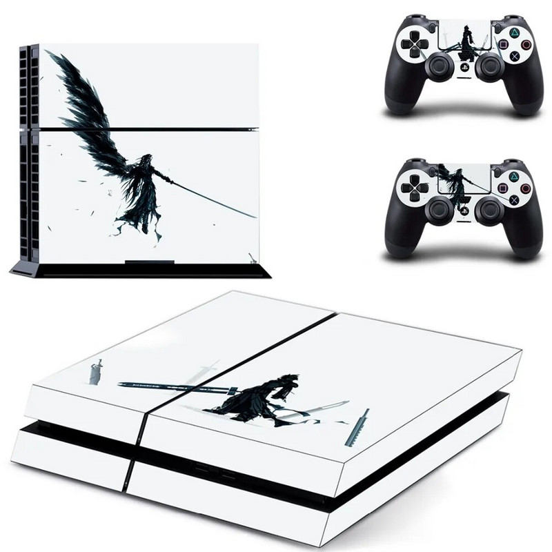 νέο αυτοκόλλητο δέρματος Final Fantasy VII Decal PS4 για Sony Playstation 4 Προστατευτικό φιλμ κονσόλας +2Pcs Controllers 7 μοτίβα