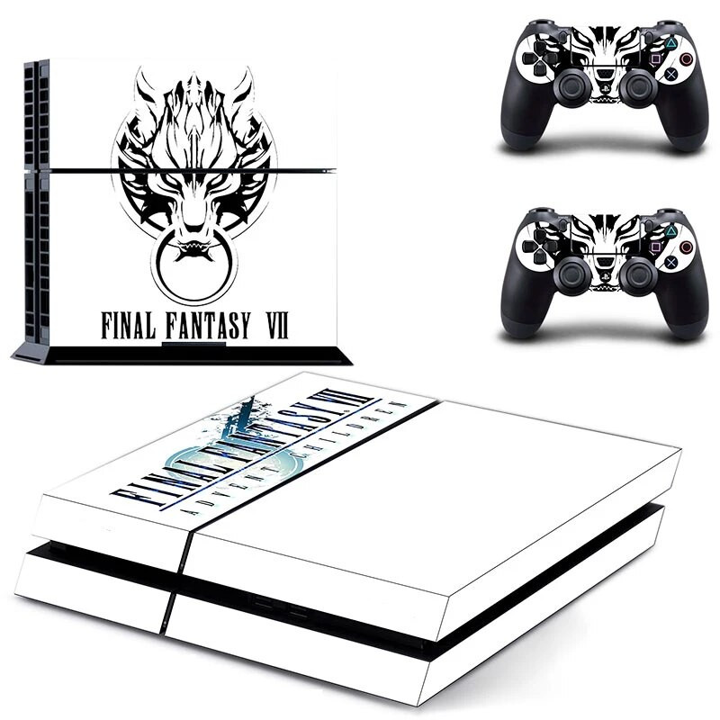 νέο αυτοκόλλητο δέρματος Final Fantasy VII Decal PS4 για Sony Playstation 4 Προστατευτικό φιλμ κονσόλας +2Pcs Controllers 7 μοτίβα