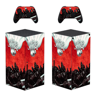 Berserk Guts Xbox Series X nahakleebis Xbox Series X PVC-katted Xbox Series X vinüülkleebiste kaitsekatted 1