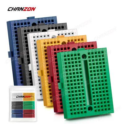 170/400/830 savienojuma punkti bezlodējamā maizes plāksne MB-102 BB-801 SYB-170 prototips universāls PCB džemperis Dupont testa maizes plāksne