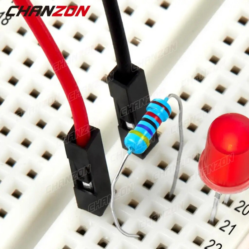 170/400/830 savienojuma punkti bezlodējamā maizes plāksne MB-102 BB-801 SYB-170 prototips universāls PCB džemperis Dupont testa maizes plāksne