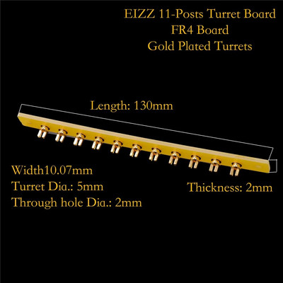 EIZZ High End FR4 turret tahvli sildiriba klemmliistu plaat vanaaegse hifi toruvõimendi kitarri AMP DIY projekti jaoks