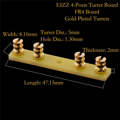 EIZZ High End FR4 turret tahvli sildiriba klemmliistu plaat vanaaegse hifi toruvõimendi kitarri AMP DIY projekti jaoks