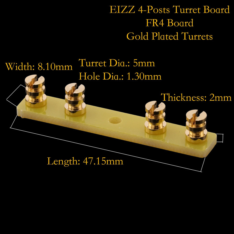 EIZZ High End FR4 turret tahvli sildiriba klemmliistu plaat vanaaegse hifi toruvõimendi kitarri AMP DIY projekti jaoks