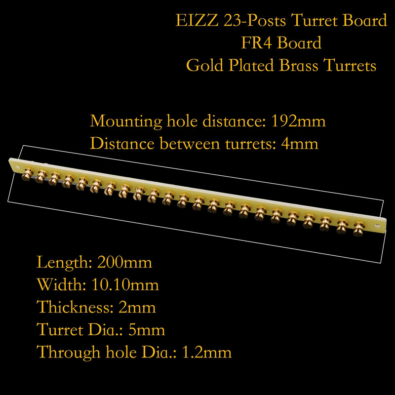 EIZZ High End FR4 turret tahvli sildiriba klemmliistu plaat vanaaegse hifi toruvõimendi kitarri AMP DIY projekti jaoks