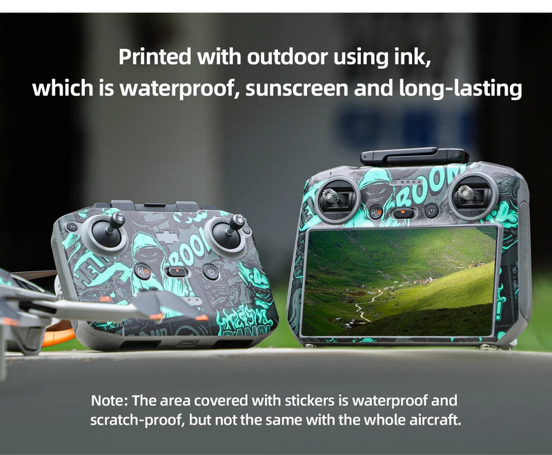 Naljepnice za tijelo drona za DJI Mini 4 Pro Zaštitna folija za daljinski upravljač Vodootporne naljepnice Prekrivač za DJI RC 2/RC N2 Dodaci