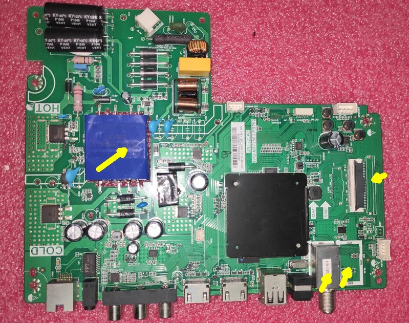 Besplatna dostava! TPD.NT72563.PB782 3NT725A2 Tri u jednom TV matična ploča dobro testirana