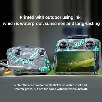 Αυτοκόλλητο Body Arm Protective Film Pattern DIY with Air Vent Protective Sticker Importable Removable RC Drone for DJI Mini 4 Pro
