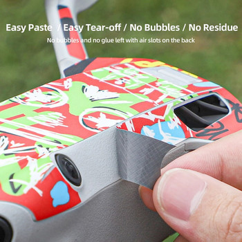Αυτοκόλλητο Body Arm Protective Film Pattern DIY with Air Vent Protective Sticker Importable Removable RC Drone for DJI Mini 4 Pro