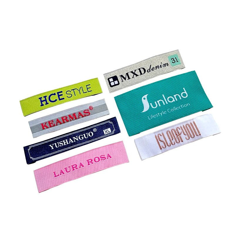 Individualizuotos aukštos kokybės austinės etiketės drabužiams, rūbams, batams, krepšiams, džinsams, audiniams, etiketėms, aksesuarams, nemokamas pristatymas