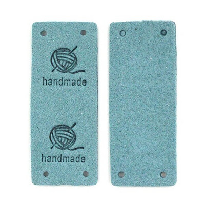 20Gb Dzijas kamols Ādas etiķete apģērbam Roku darbs Etiķetes Roku darbs Birkas Adīšana Cepure DIY Dāvanas Somas Šūt Aksesuāri 2*5CM