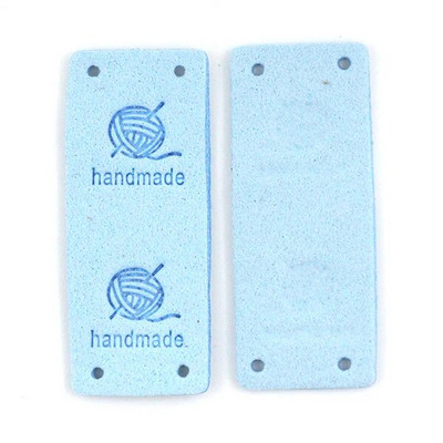 20Gb Dzijas kamols Ādas etiķete apģērbam Roku darbs Etiķetes Roku darbs Birkas Adīšana Cepure DIY Dāvanas Somas Šūt Aksesuāri 2*5CM