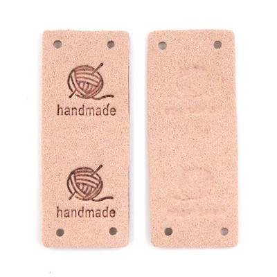 20Gb Dzijas kamols Ādas etiķete apģērbam Roku darbs Etiķetes Roku darbs Birkas Adīšana Cepure DIY Dāvanas Somas Šūt Aksesuāri 2*5CM