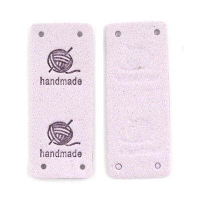 20Gb Dzijas kamols Ādas etiķete apģērbam Roku darbs Etiķetes Roku darbs Birkas Adīšana Cepure DIY Dāvanas Somas Šūt Aksesuāri 2*5CM
