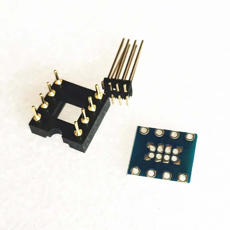 1 gabals PCB spraudņa operētājsistēmas pastiprinātājam, lai pielāgotu operācijas pastiprinātāju DIP8 uz sop8