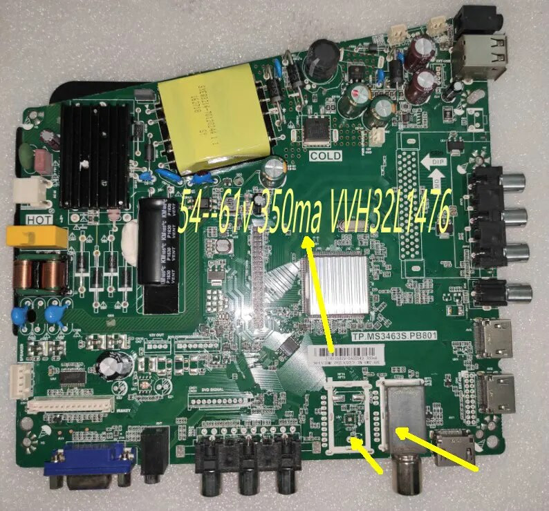 Δωρεάν αποστολή! TP.MS3463S.PB801 LCD mian board Τάση οπίσθιου φωτισμού Τρεις διαφορετικές προδιαγραφές τάσης