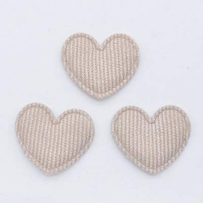 50tk/partii 35*30mm polsterdatud sädelevast riidest südameaplikatsioonid meisterdamiseks Mütsid Riided Retuusid Õmblustarbed Peakatted Dekoorplaastrid