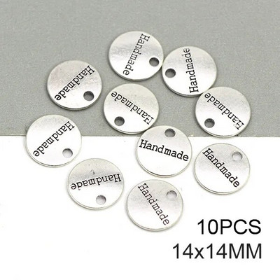 10 buc. Etichete realizate manual Etichete metalice cu fundă, argintiu, bronz, pentru haine, pălării, etichete realizate manual din aliaj vintage, accesorii de cusut 31*19mm