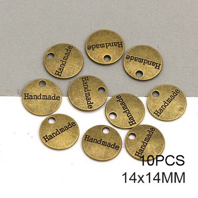 10 buc. Etichete realizate manual Etichete metalice cu fundă, argintiu, bronz, pentru haine, pălării, etichete realizate manual din aliaj vintage, accesorii de cusut 31*19mm
