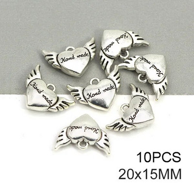 10 buc. Etichete realizate manual Etichete metalice cu fundă, argintiu, bronz, pentru haine, pălării, etichete realizate manual din aliaj vintage, accesorii de cusut 31*19mm