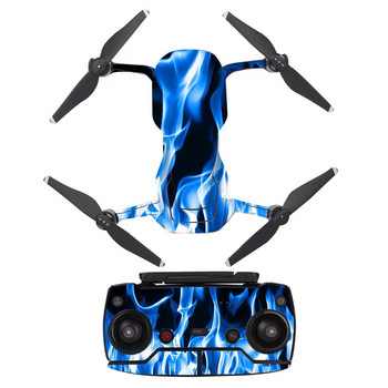 Αυτοκόλλητο Skin Vinyl Decal Style Flame για DJI Mavic Air Drone + τηλεχειριστήρια + 3 μπαταρίες προστατευτικό κάλυμμα φιλμ