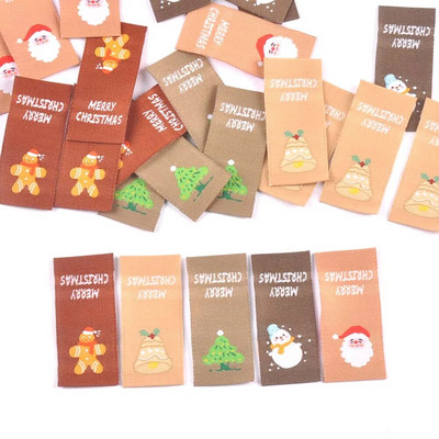 50 gab. Ziemassvētku vecīša/sniegavīra/ziemassvētku eglītes uzlīmes šūšanai. Piederumi Bērnu apģērbs DIY Amatniecība Roku darbs Apģērbi Materiāli Ziemassvētku birkas