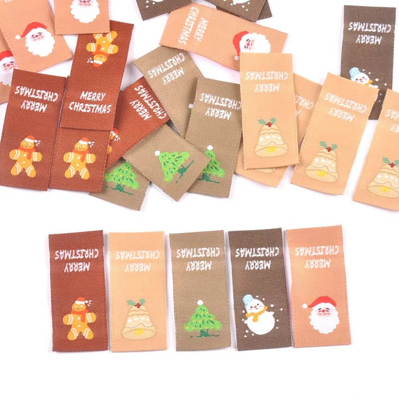 50 gab. Ziemassvētku vecīša/sniegavīra/ziemassvētku eglītes uzlīmes šūšanai. Piederumi Bērnu apģērbs DIY Amatniecība Roku darbs Apģērbi Materiāli Ziemassvētku birkas