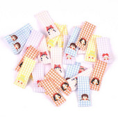 50 komada lijepih djevojaka Etikete za vezenje za šivanje Etikete za odjeću Ručno izrađeni dodaci Oznake za odjeću Torbe za njegu Logotipi DIY zanati Mješoviti