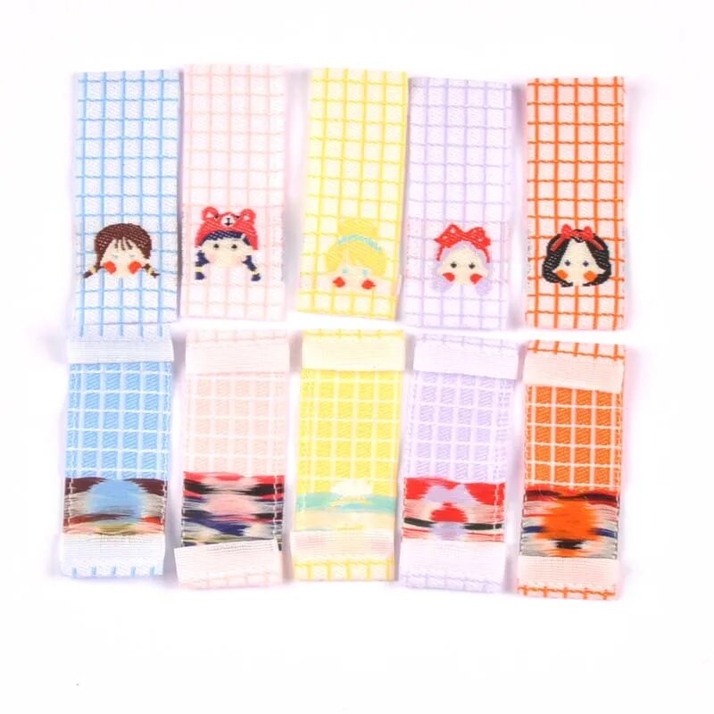 50 komada lijepih djevojaka Etikete za vezenje za šivanje Etikete za odjeću Ručno izrađeni dodaci Oznake za odjeću Torbe za njegu Logotipi DIY zanati Mješoviti