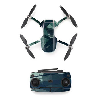 Водоустойчив кожен стикер в син стил за DJI Mavic Mini Drone и дистанционно управление Decal Vinyl Skins Cover Налични 7 стила