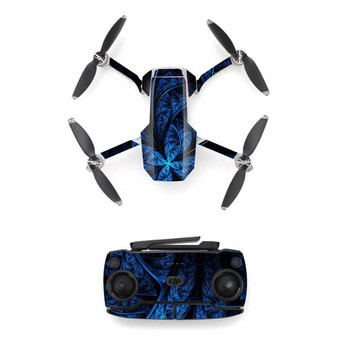 Μπλε αυτοκόλλητο αδιάβροχο δέρμα για DJI Mavic Mini Drone and Remote Controller Decal Vinyl Skins Cover 7 στυλ Διαθέσιμα