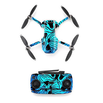 Водоустойчив кожен стикер в син стил за DJI Mavic Mini Drone и дистанционно управление Decal Vinyl Skins Cover Налични 7 стила