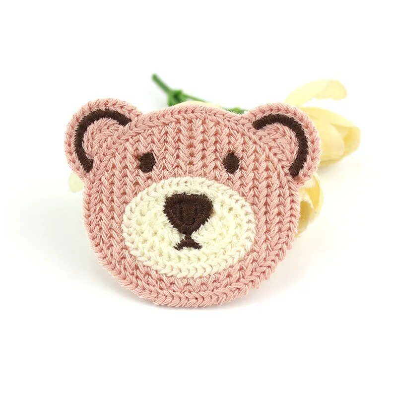 16Gb 5*5,8cm karikatūras izšūšana lāča aplikācijas priekš DIY galvassegas matadatas Amatniecība Dekorācijas apģērbs ielāpi Aksesuāri