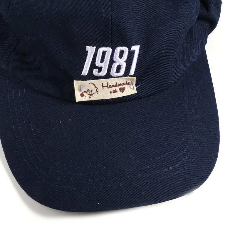 100 τμχ Χειροποίητες κεντημένες ετικέτες Ετικέτες Πολυεστέρας Χειροποίητα με αγάπη Ετικέτα μοτίβο εργαλείων ραφής για αξεσουάρ ραπτικής ρούχων για καπέλο Diy